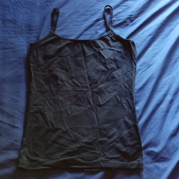 Zara Black strappy tank top silky smooth soft fabric stretchy. Small - Picture 3 of 3